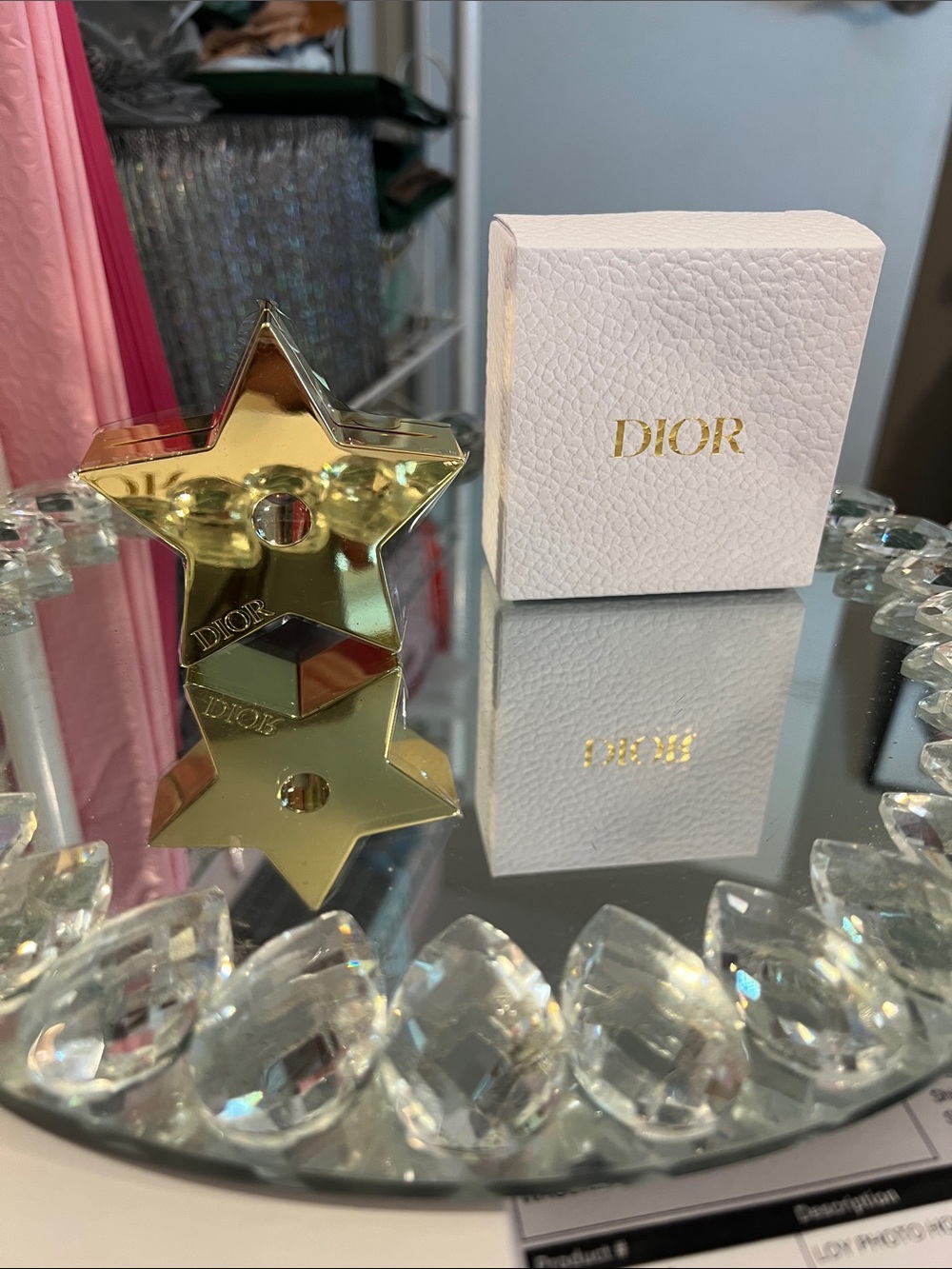 Dior Gold Star Picture Holder with Box